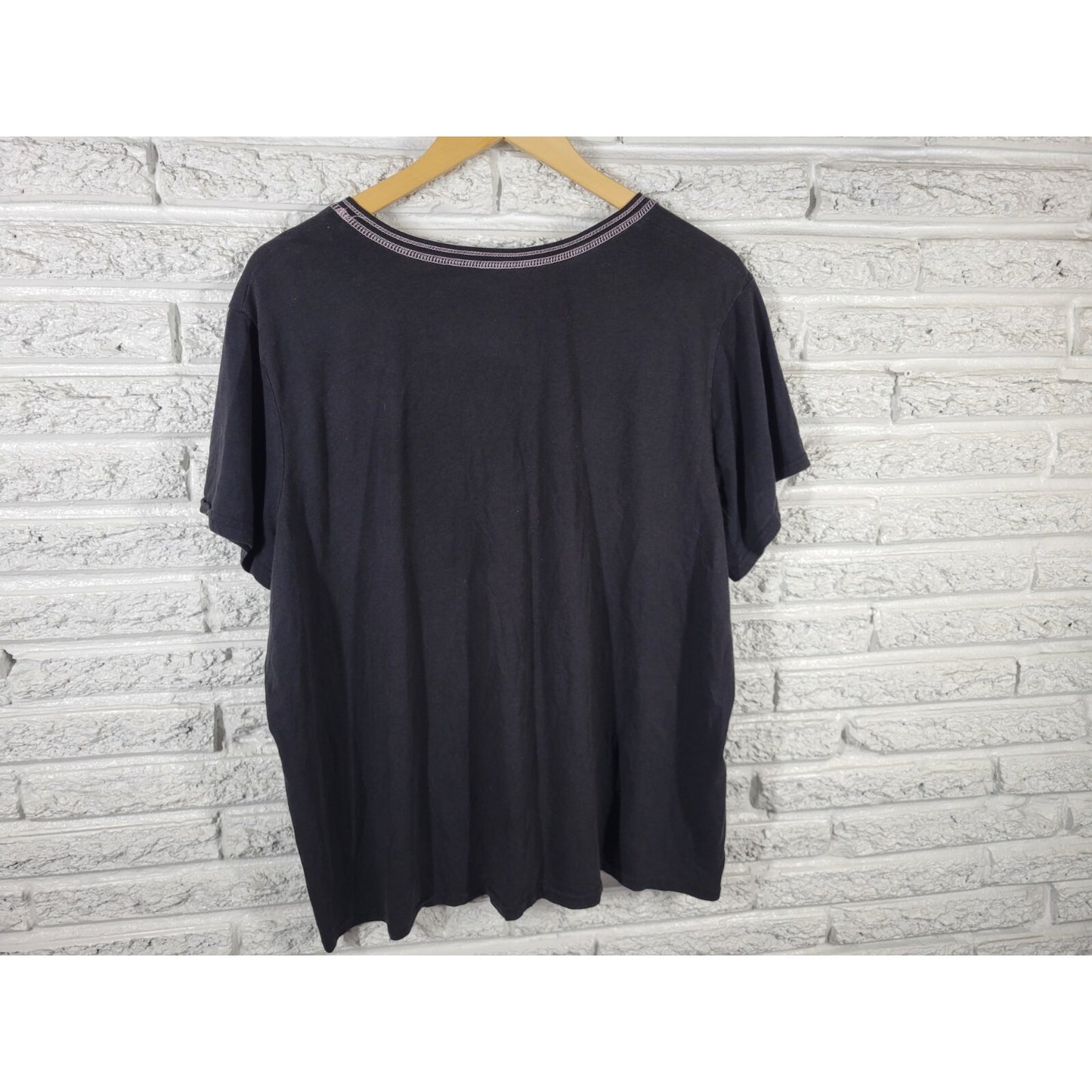 Secret Treasures Womens Top 3X 22W 24W Plus Pajama Sponsored Coffee Black Lounge