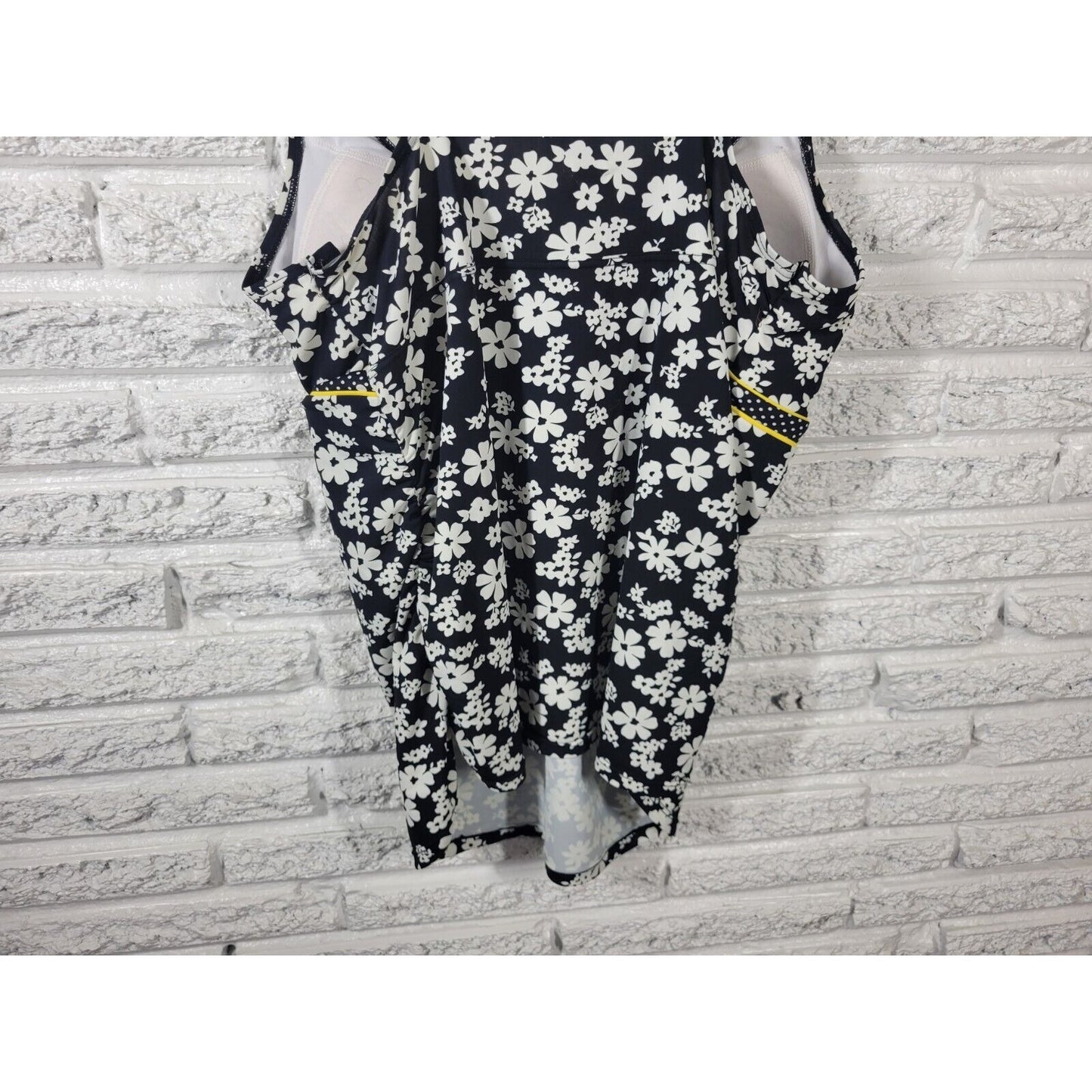 Motherhood Maternity Womens Swim Top Extra Large Spaghetti Black Floral Bra