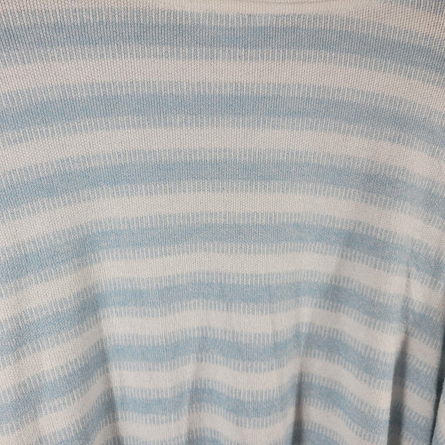 Time Tru Womens Sweater XXXL 22 Plus Long Sleeve Blue Stripe Comfy Lightweight