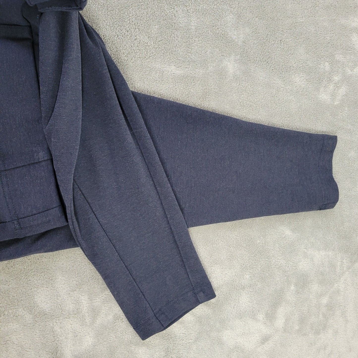 CJ Banks Women Pants 1X Plus Capri Pull On Blue Comfy Signature Slimming Tapered