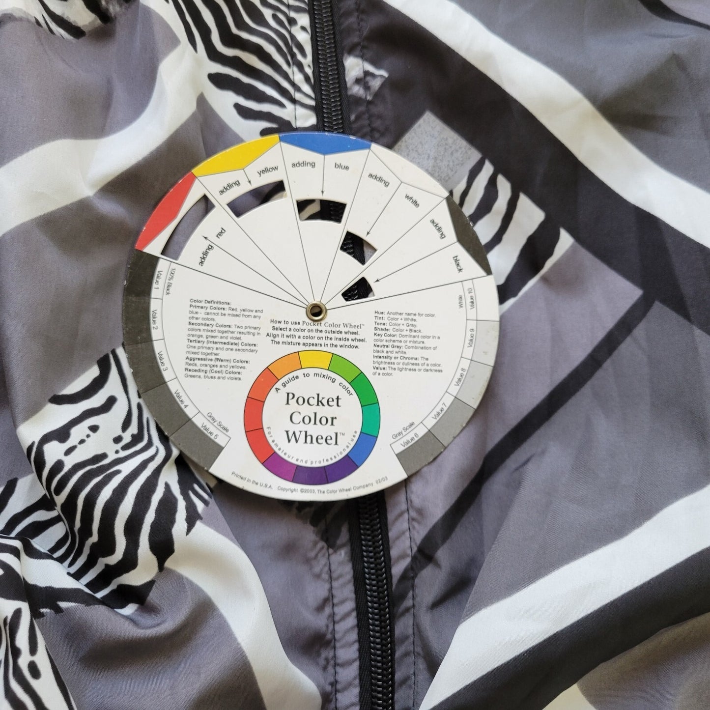 Activology Women Jacket Extra Large Black Animal Print  Zip Lightweight Lined