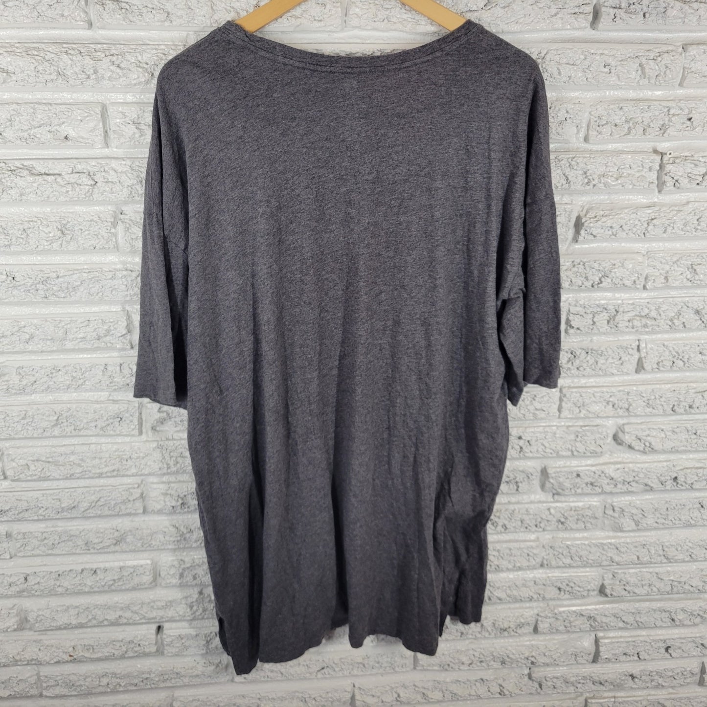 Secret Treasures Womens Pajama Top L XL Gown Wake Me When Its Friday Gray Lounge