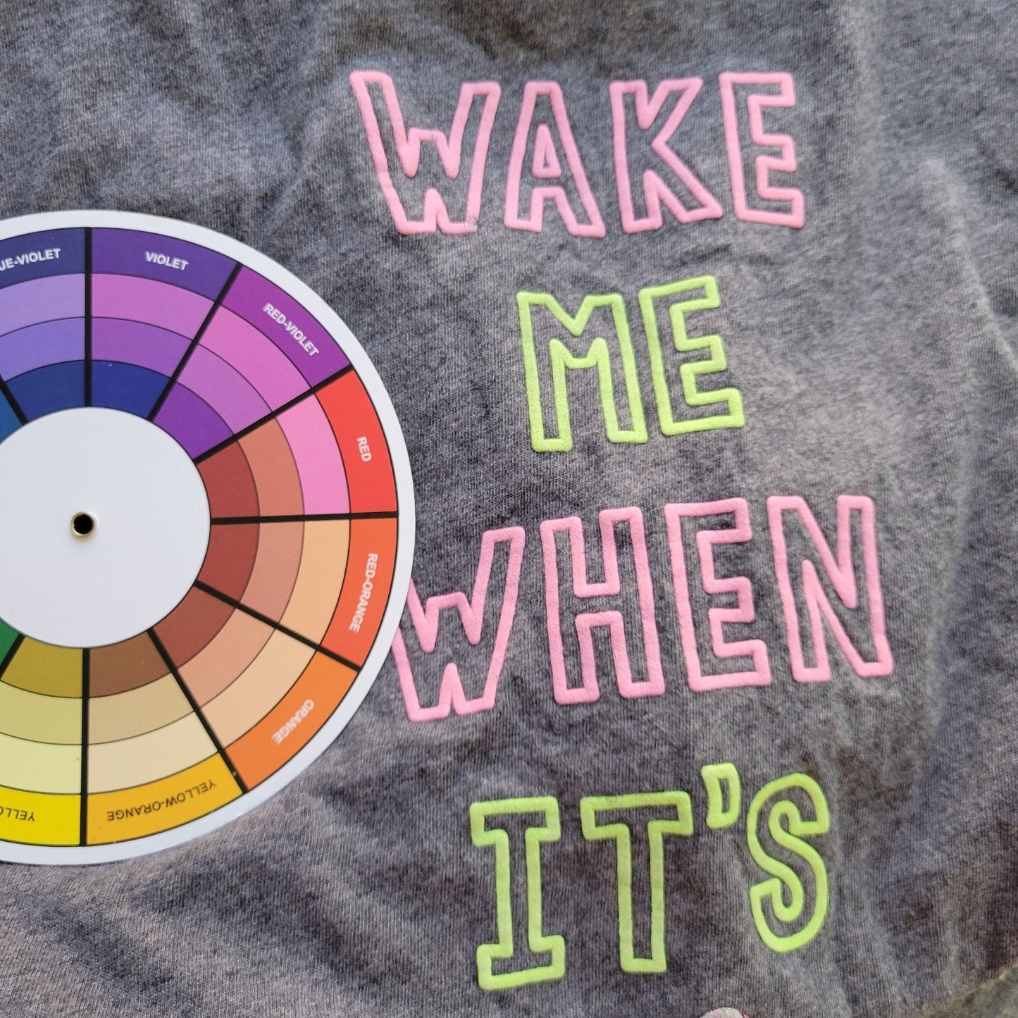 Secret Treasures Womens Pajama Top L XL Gown Wake Me When Its Friday Gray Lounge