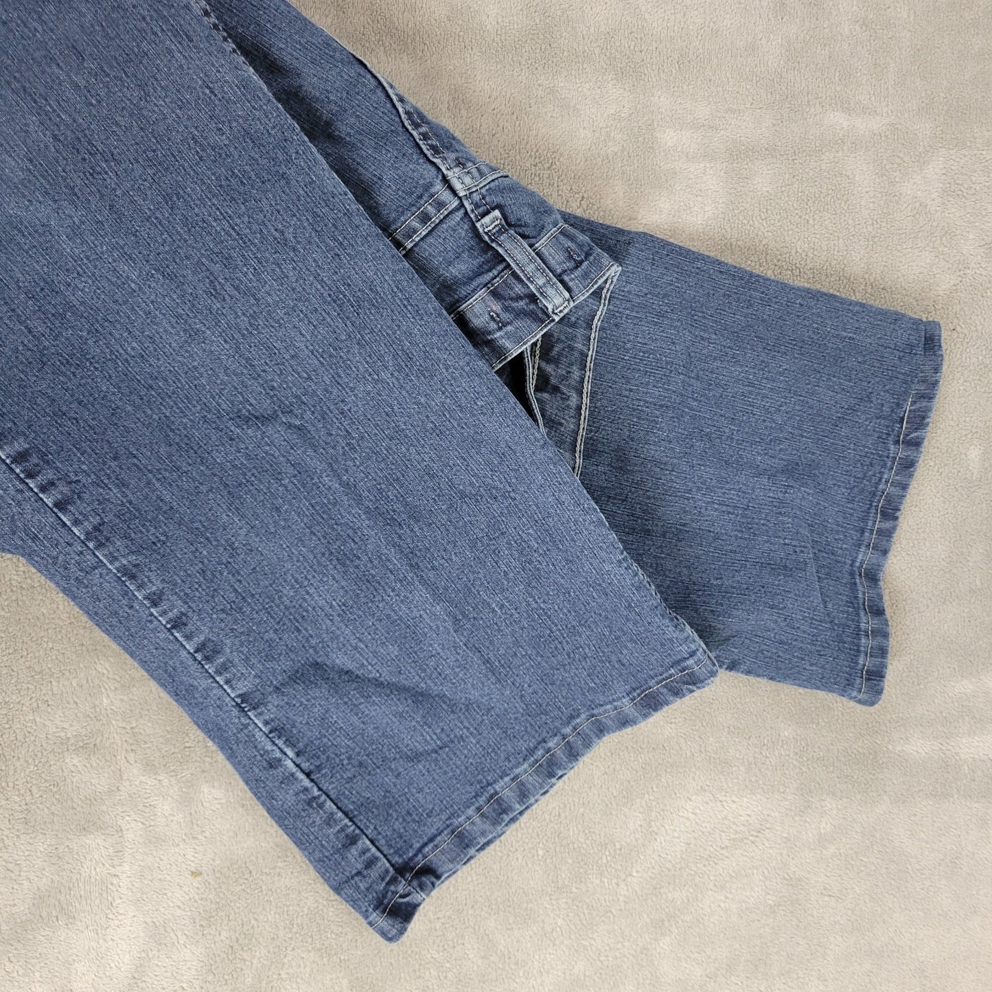 Riders by Lee Womens Jeans 18 Plus 1Boot Cut Medium Blue Denim Zip Fly Stretchy