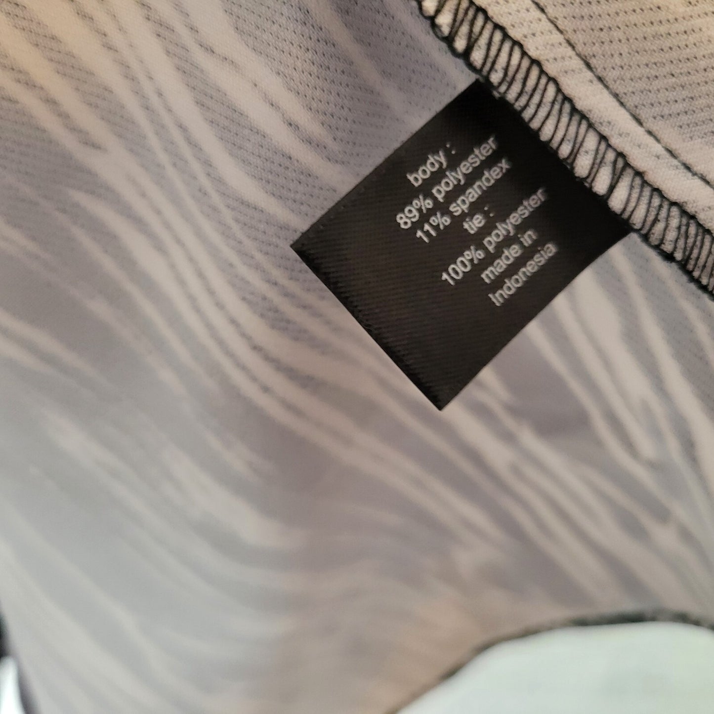 Lane Bryant Womens Top 22 24 Plus Zip Back Zebra Black Animal Print Poly Blend