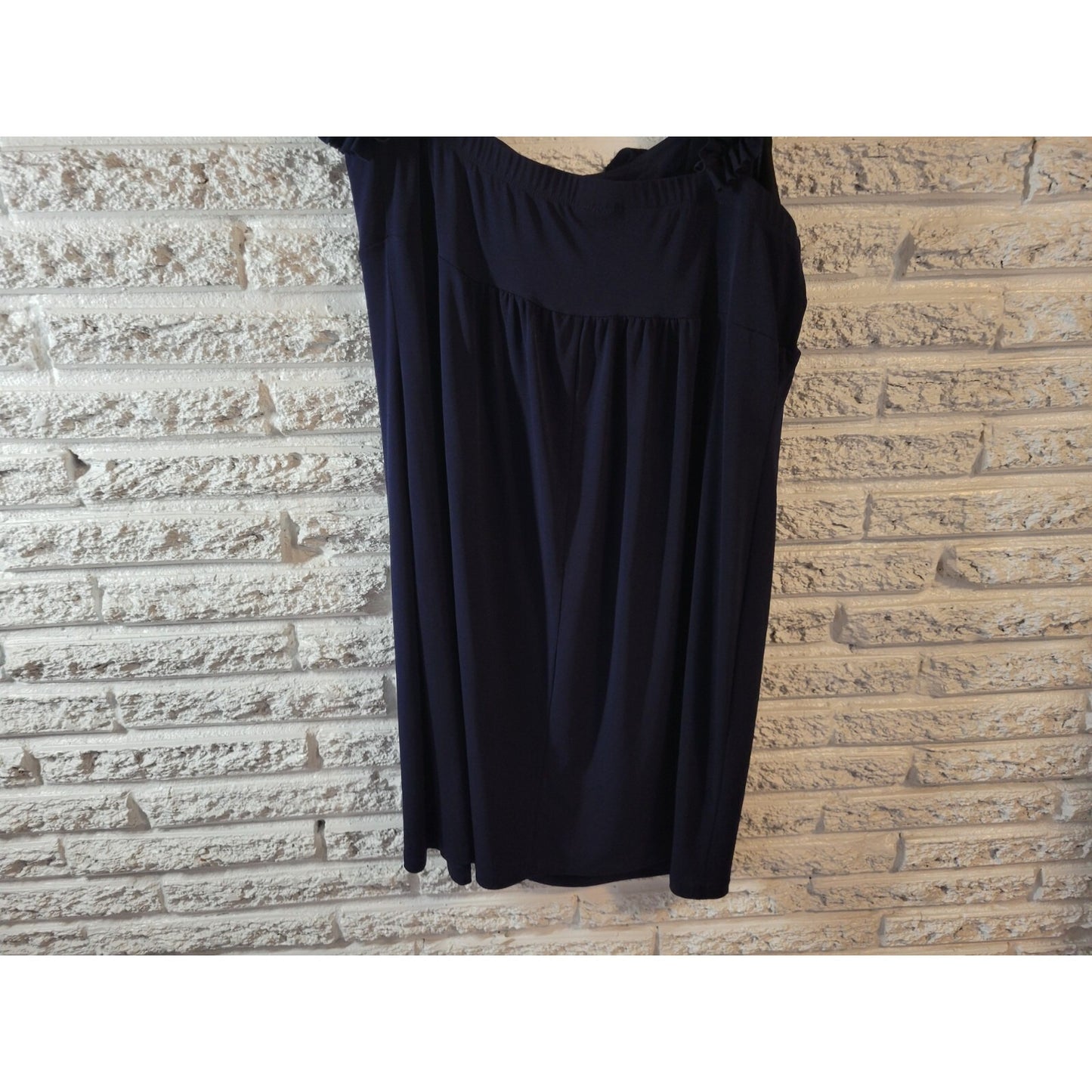 Enfocus Studio Womens Dress 16 Plus Mini Sheath Blue One Shoulder Party Ruffle