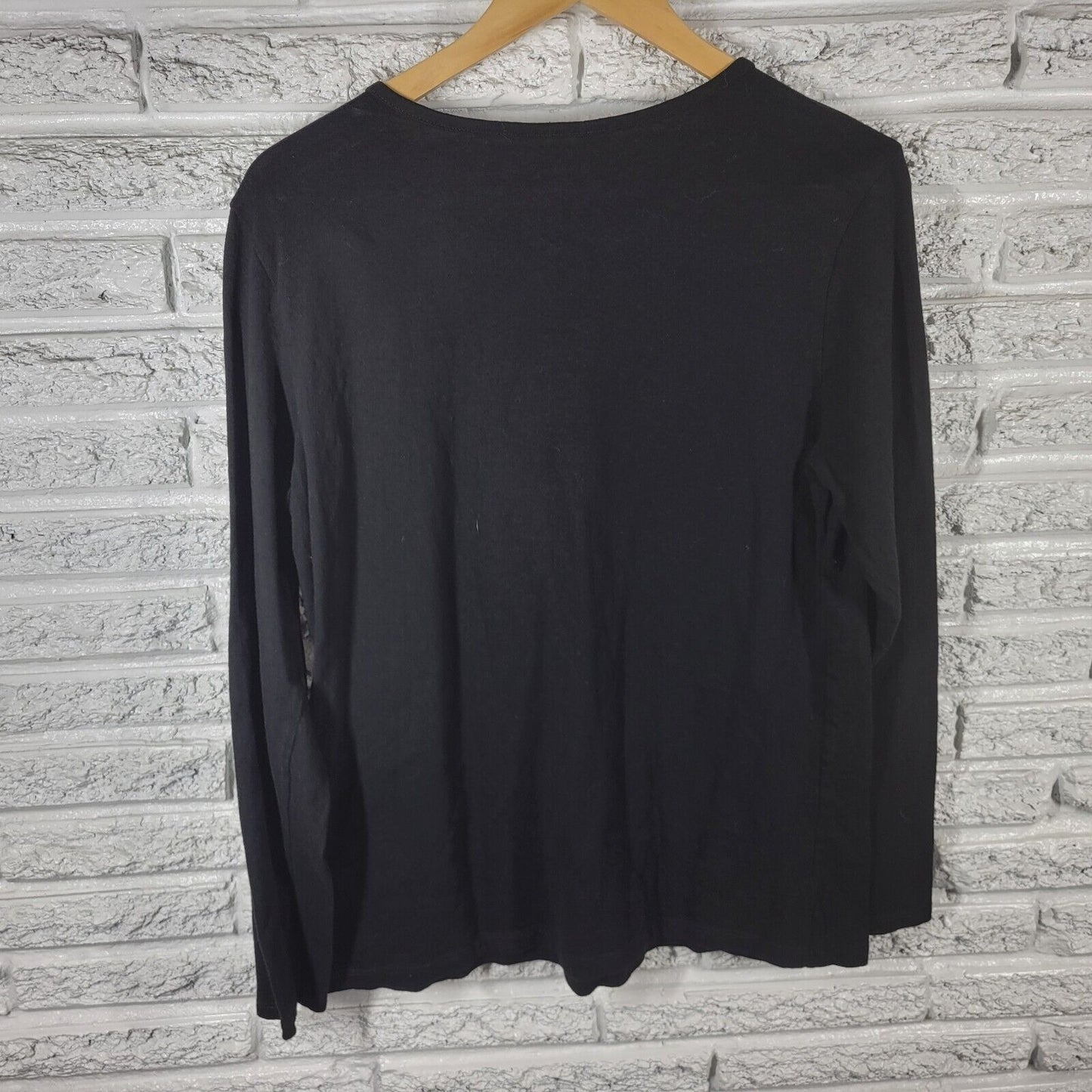 Halloween Womens Top Extra Large XL 16 18 Tee Witch Famous Black Glitter Wicked