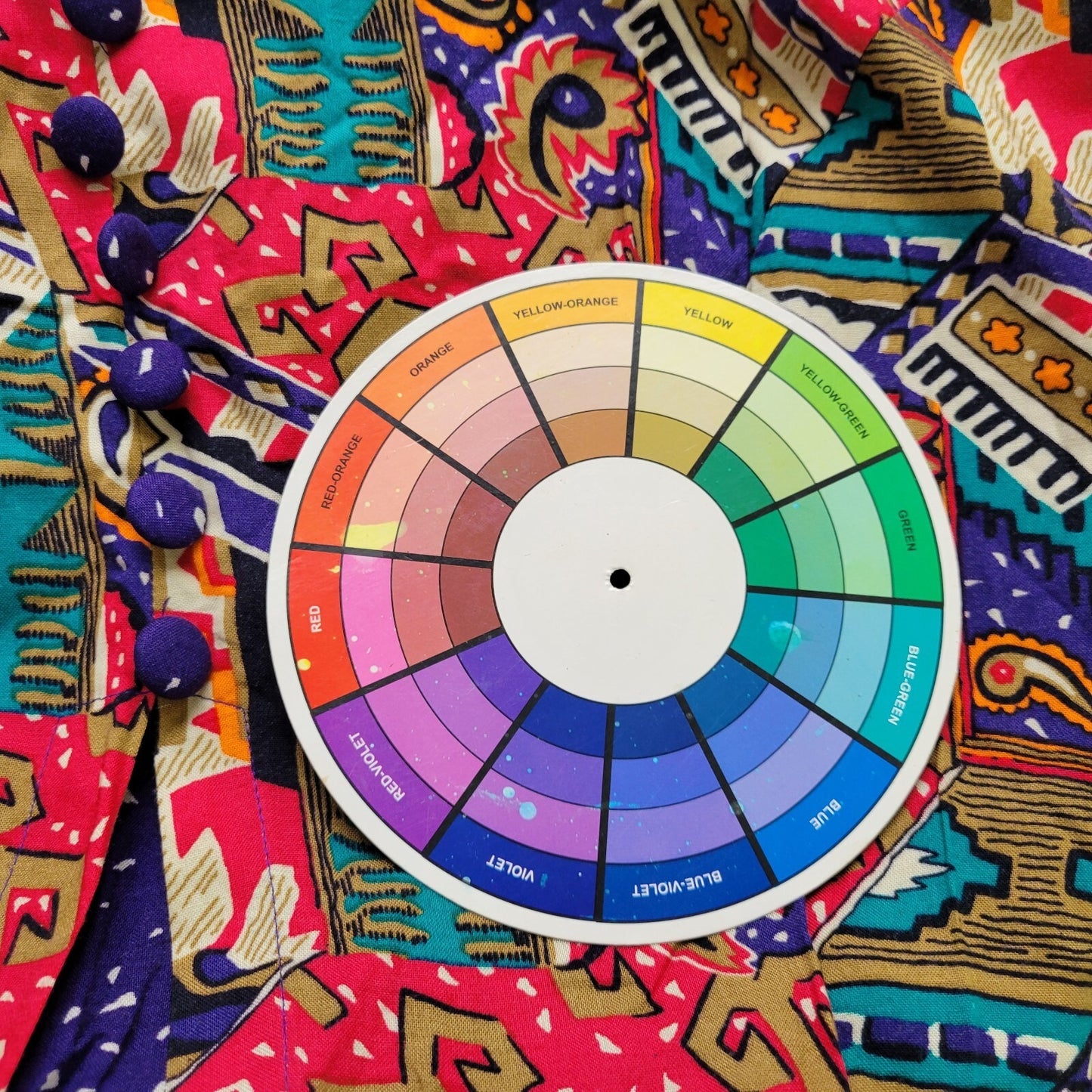 Carolina Colors II Women's 18 Midi Shirt Dress Pink Geometric Short Sleeve Rayon