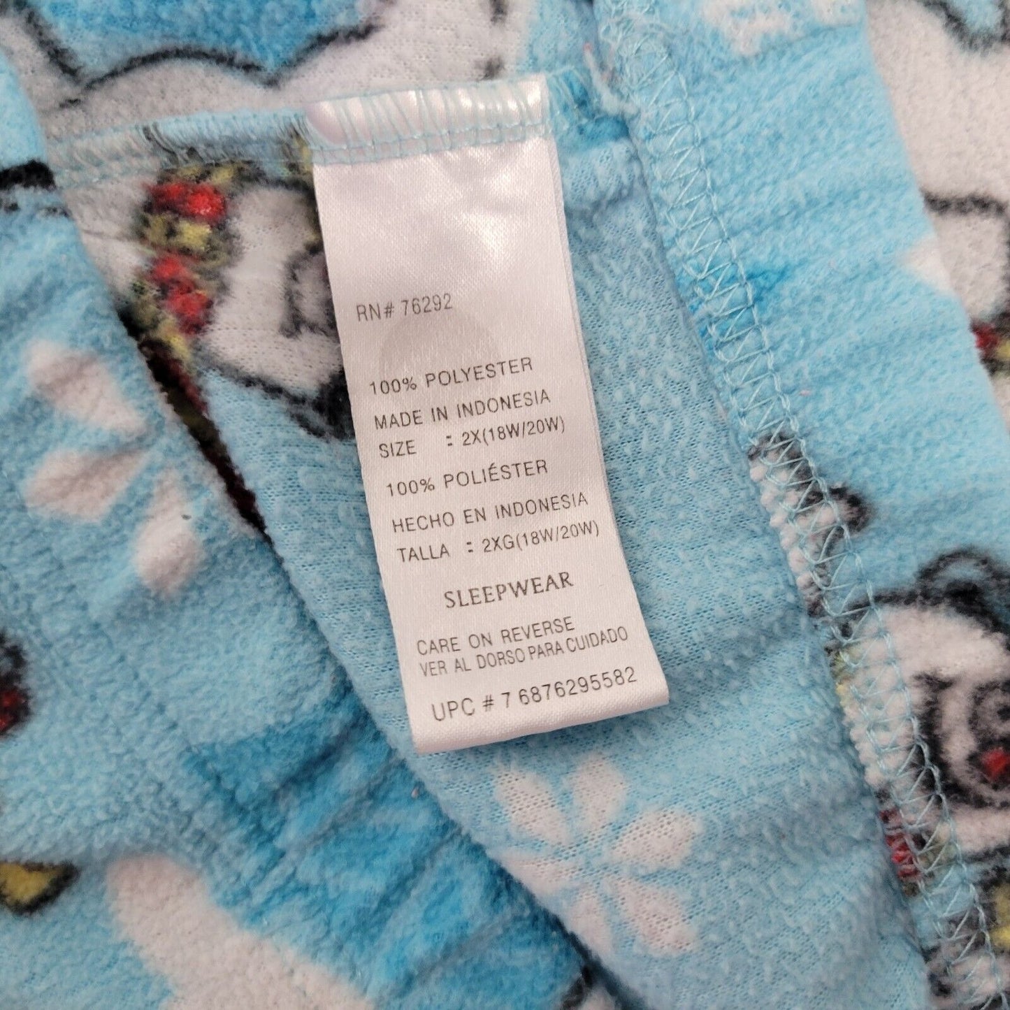 Frosty Snowman Women Pajama Pants 2X Capri Blue Polyester Lightweight Loungewear