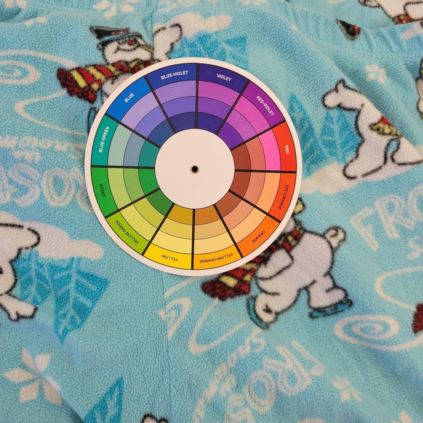 Frosty Snowman Women Pajama Pants 2X Capri Blue Polyester Lightweight Loungewear