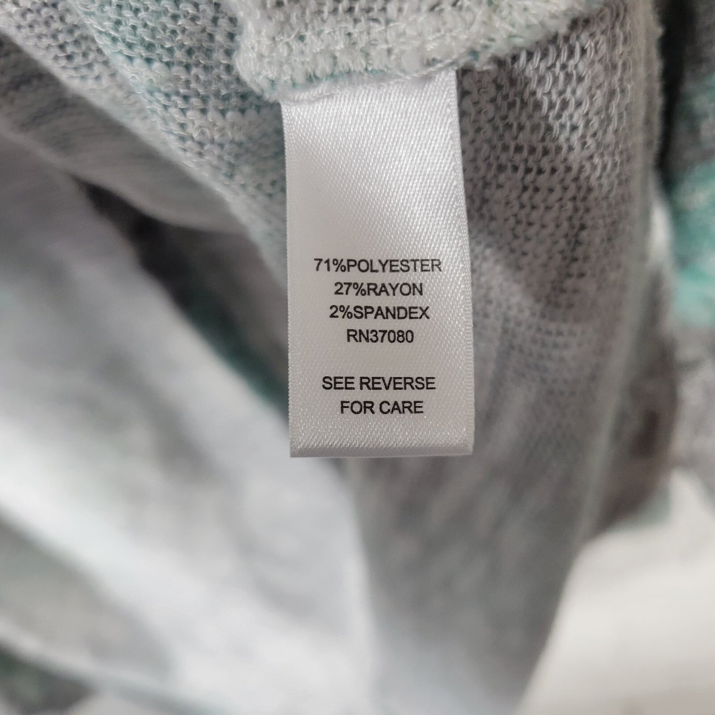 Cato Womens Sweater 26W 28W Plus Cardigan Open Knit Lightweight Blue Watercolor