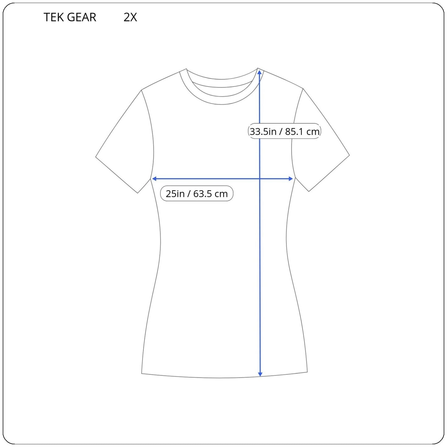 Tek Gear Womens Top 2X Plus Tee On the Go Short Sleeve Black Lightweight Casual