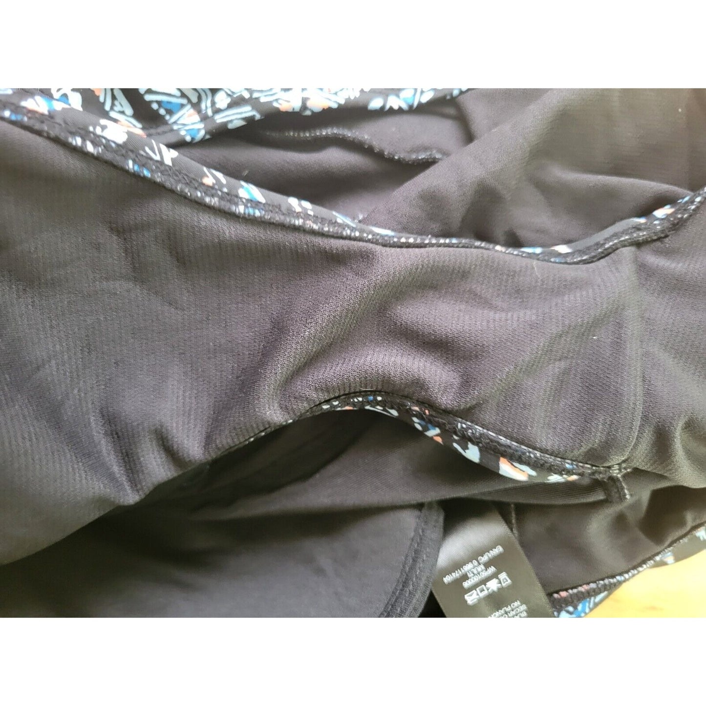 Miracle Brand Embrace Curves Womens Swimsuit 3X One Piece One Shoulder Bra Blue