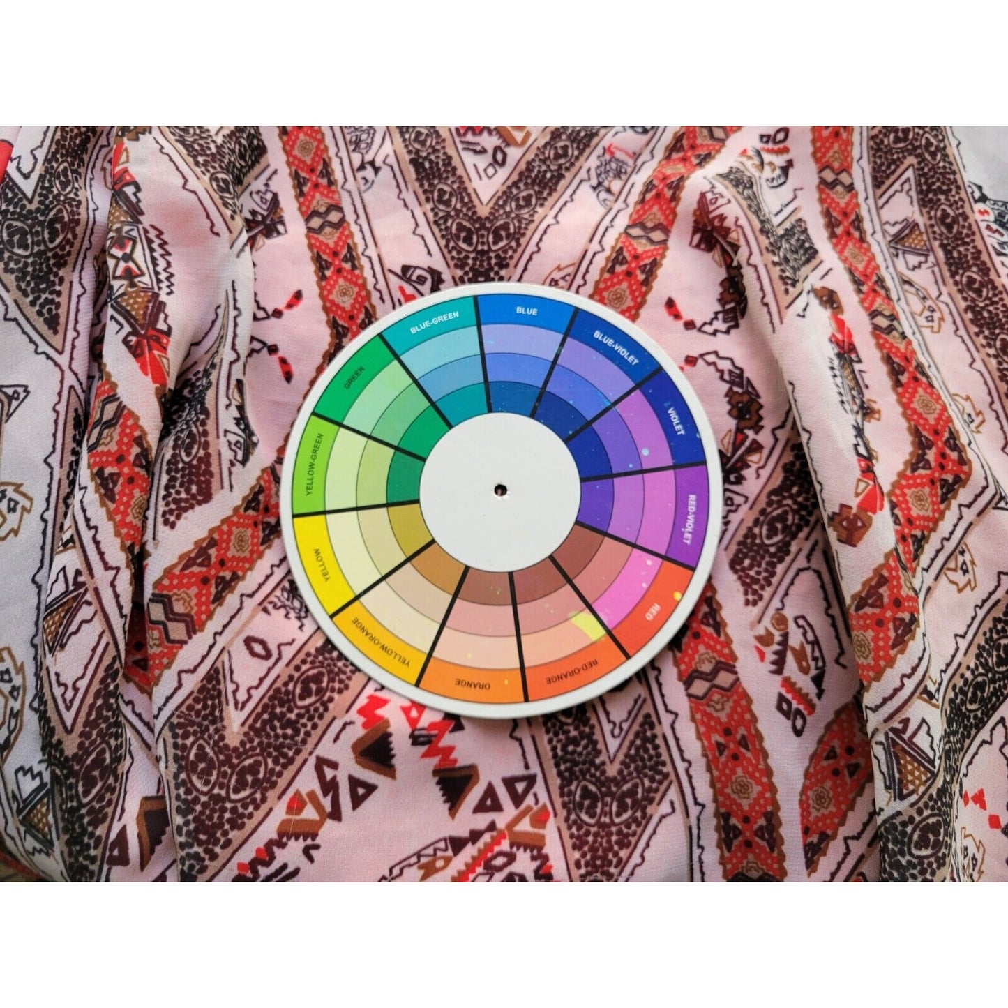 Cato Womens Top 26W 28W Plus Tunic Handkerchief Hem Kimono Sleeve Red Geometric