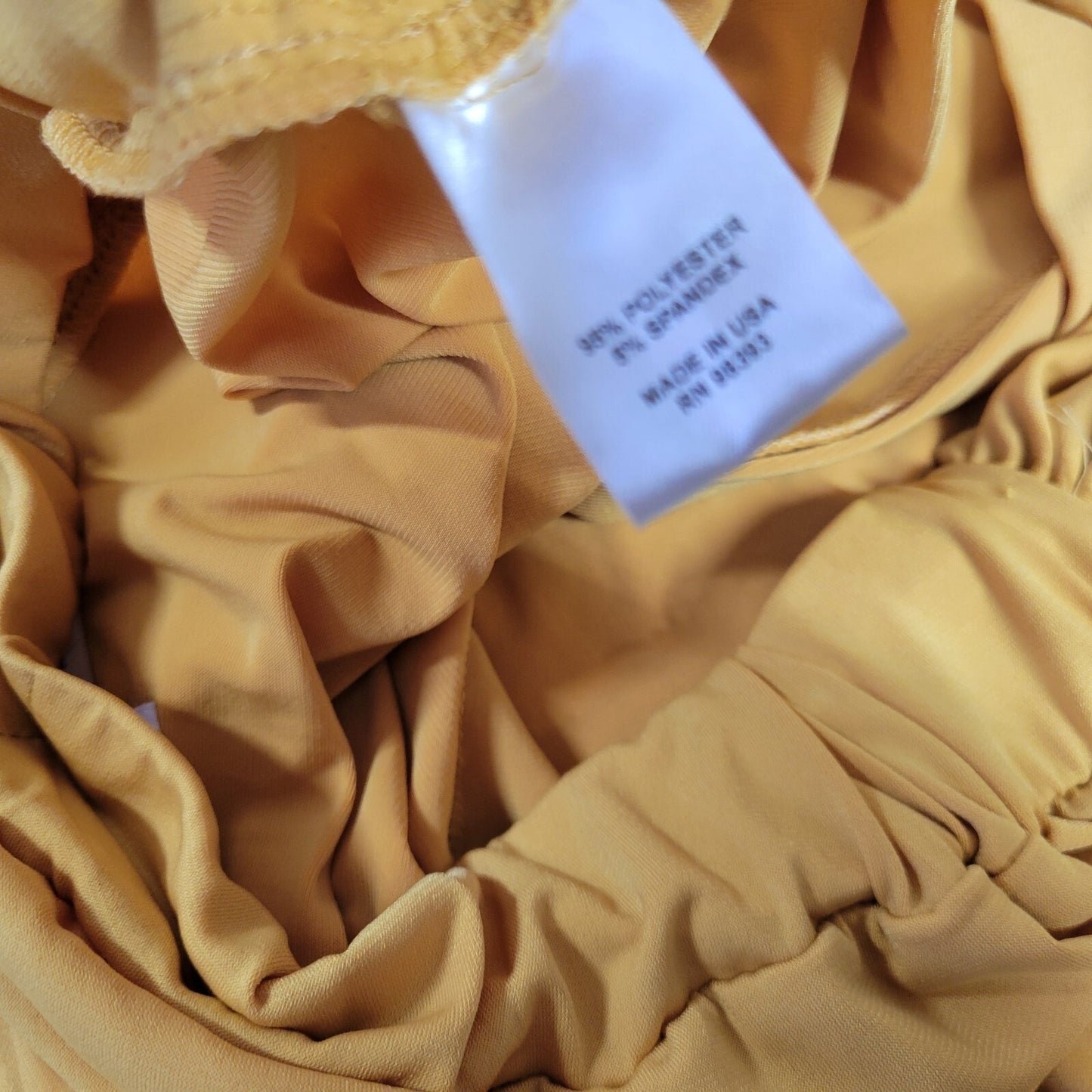 Vanessa Williams Womens Pants 2X Plus Palazzo Pull On Gold Party Poly Blend