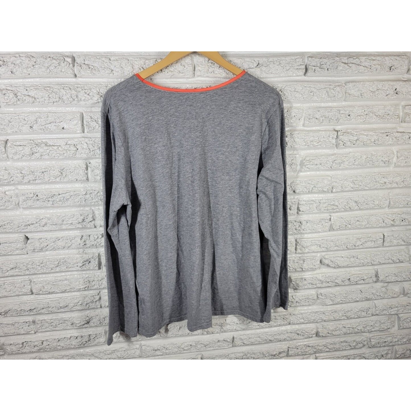 Secret Treasures Womens Top XL Tee Pajama Gray Fox Foxy Loungewear Stretchy