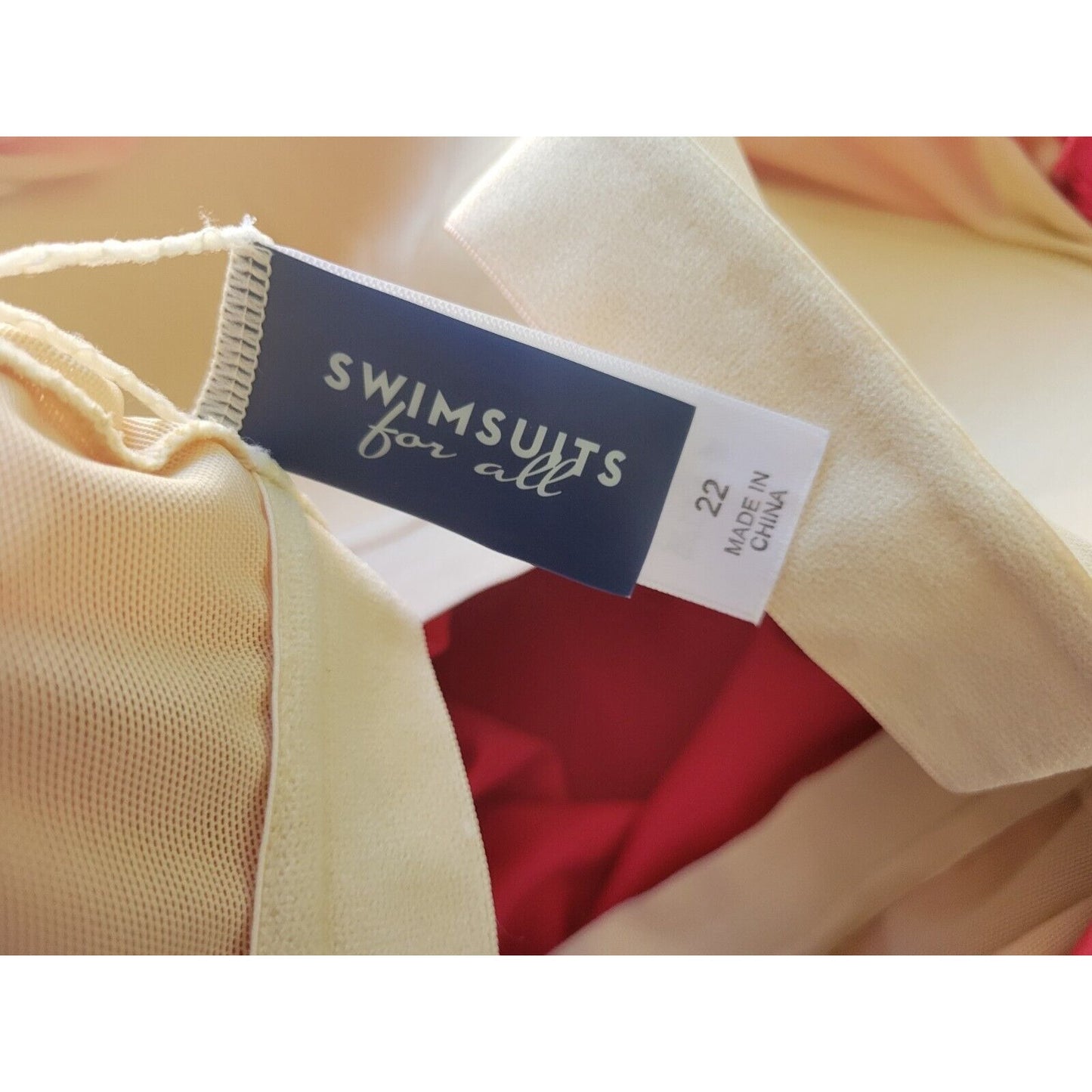 Swimsuits for All Women Swim Top 22 Adjustable Spaghetti Strap Built in Bra Pink