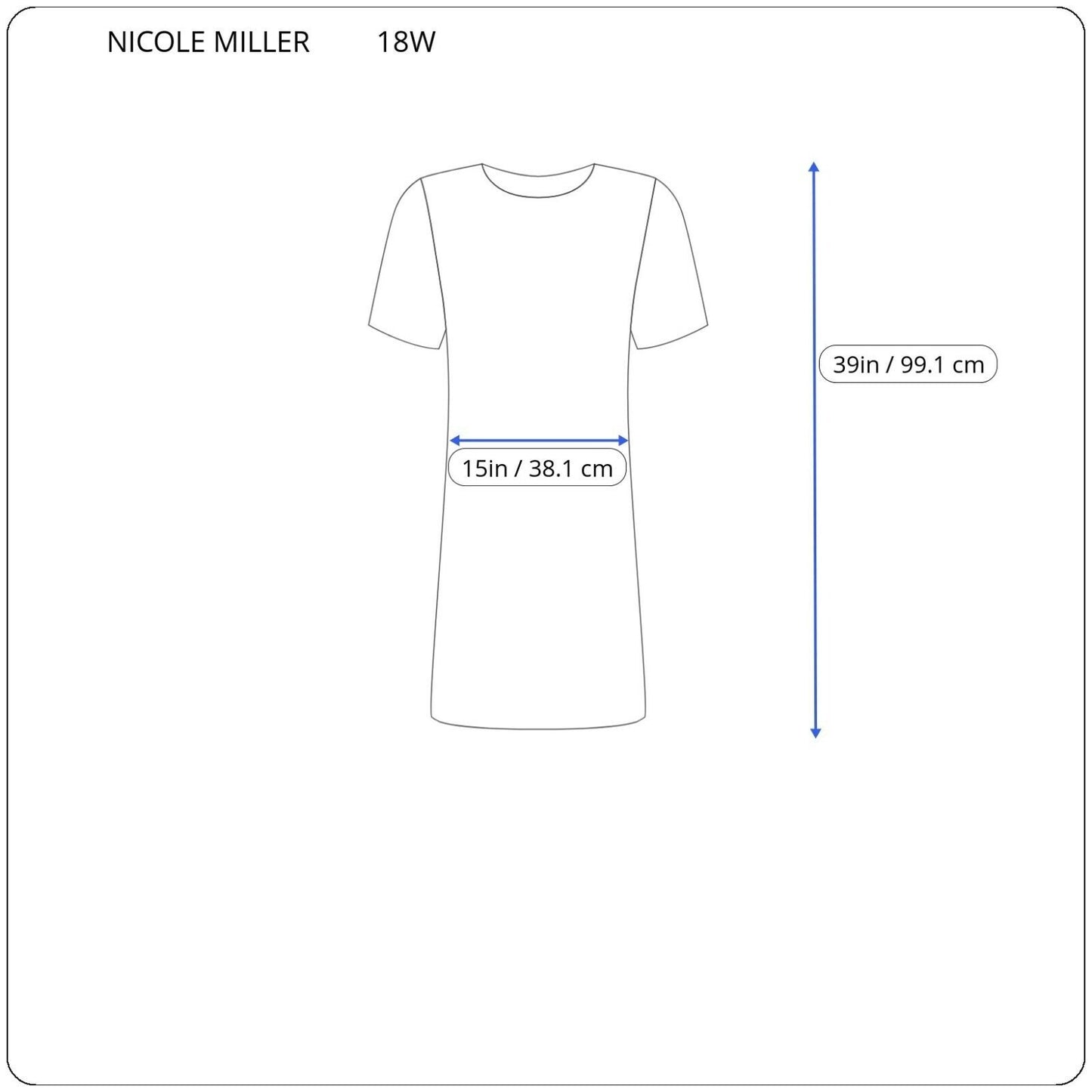 Nicole Miller Womens Dress 18W Plus Sheath Flutter Sleeve Black Geometric Zip