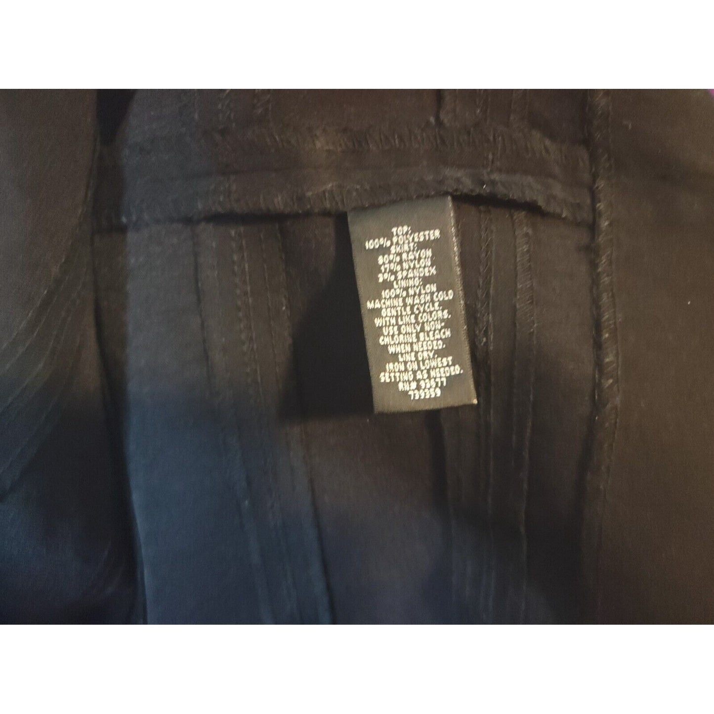 Nicole Miller Womens Dress 18W Plus Sheath Flutter Sleeve Black Geometric Zip