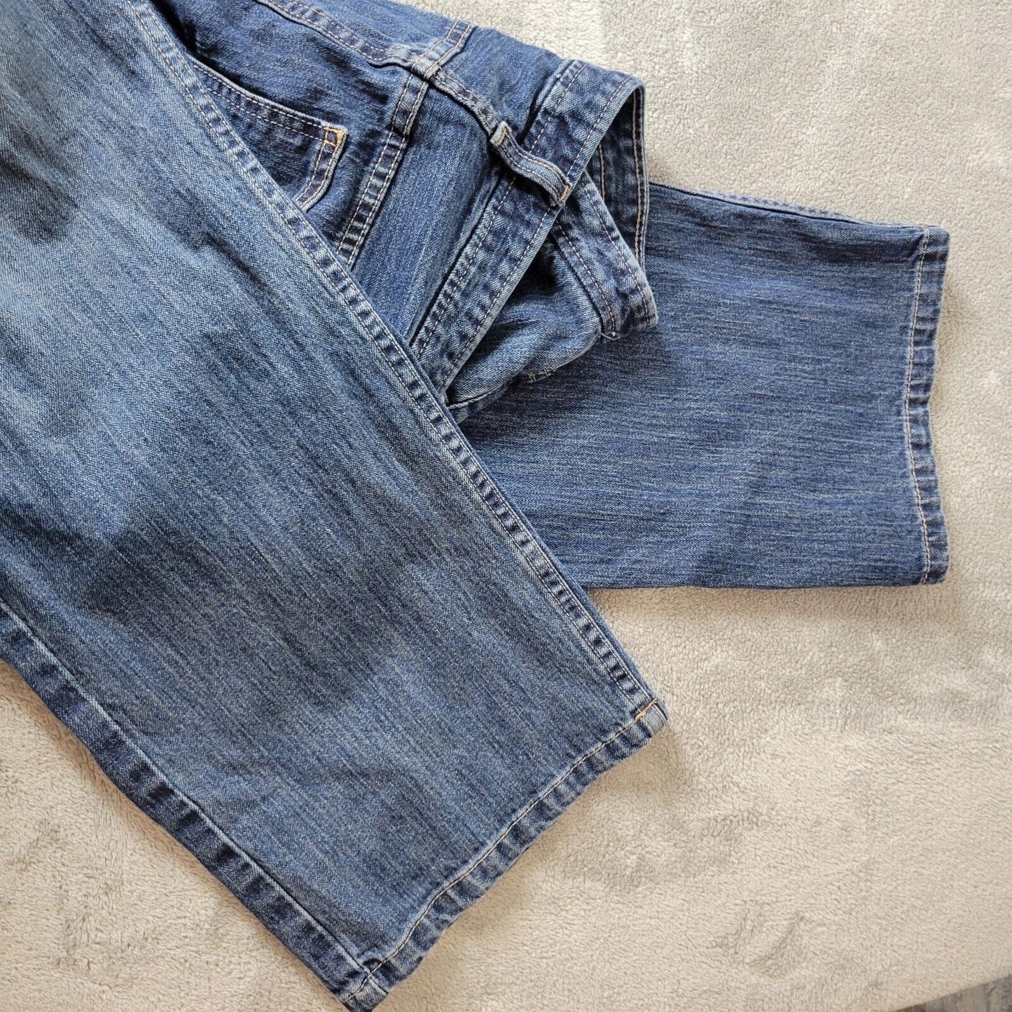 CJ Banks Womens Jeans 18W Plus Straight Leg Dark Blue Denim Zip Fly Cotton Blend