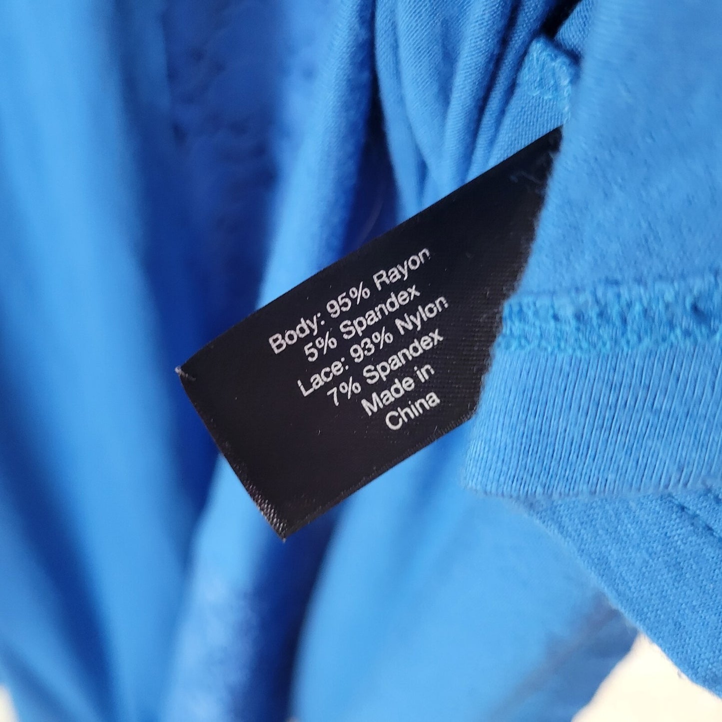 Lane Bryant Womens Dress 18 20 Plus Short Sleeve Blue Lace Panels Career Casual