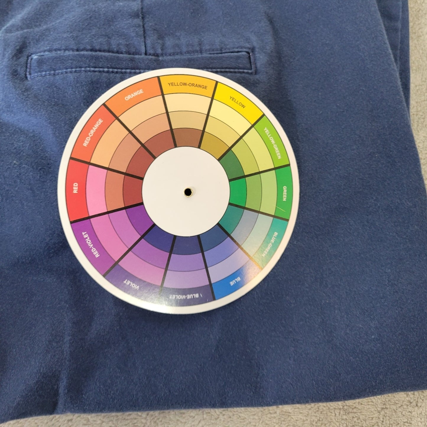 Lands End Womens Pants 18W Plus Capri Blue Zip Fly Cotton Blend Pockets Casual