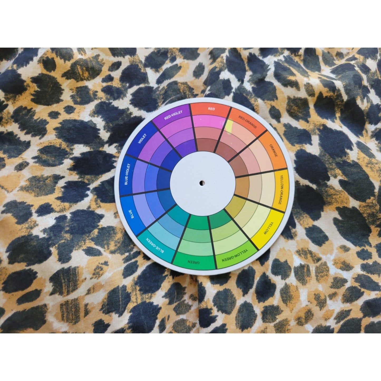 Roamans Womens Top 1X 22 24 Plus Bell Sleeve Brown Animal Print Cotton Casual