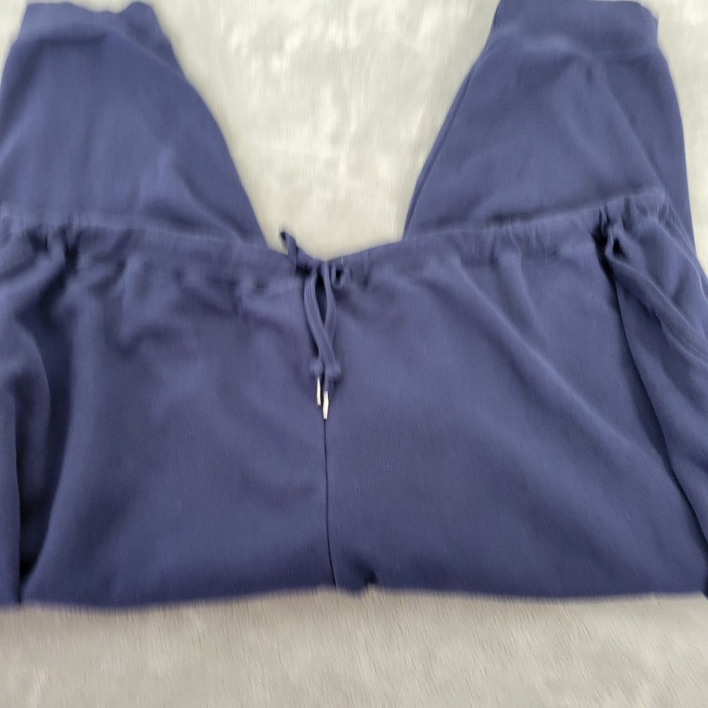 Woman Within Womens Pants 5X Plus Cropped Capri Jogger Blue Sweat Active Pockets