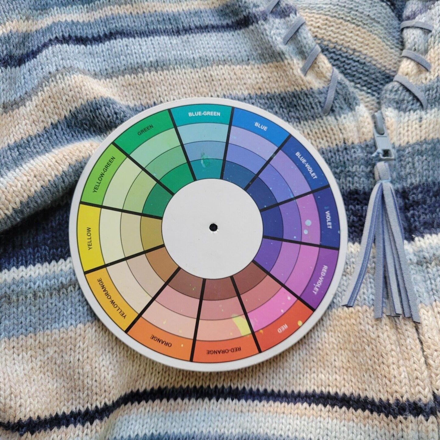 Tiara International Womens Sweater Extra Large XL Cardigan Full Zip Blue Stripe