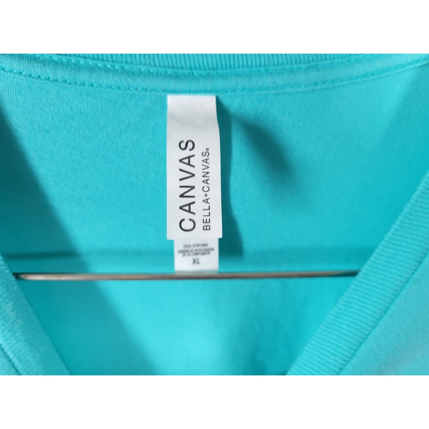 Bella Canvas Womens Top Extra Large XL Tee Short Sleeve Driveway Drinker Blue