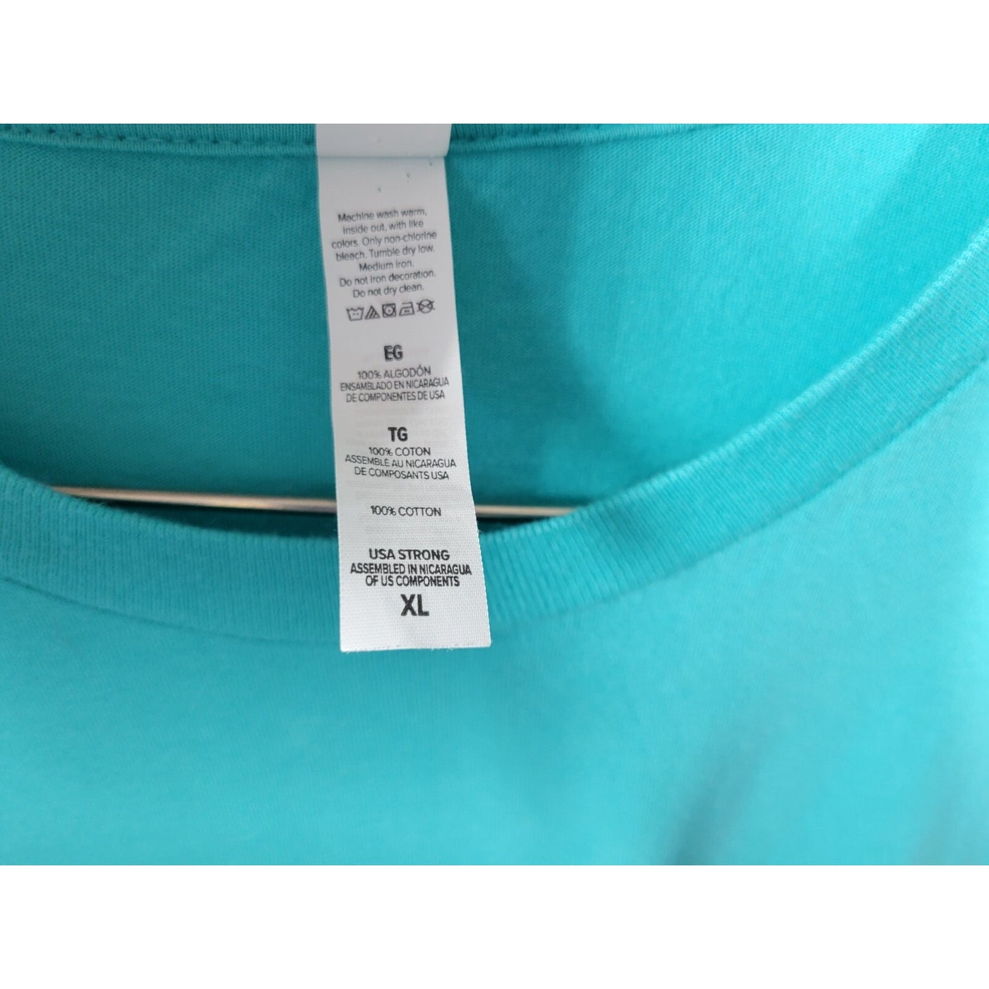 Bella Canvas Womens Top Extra Large XL Tee Short Sleeve Driveway Drinker Blue