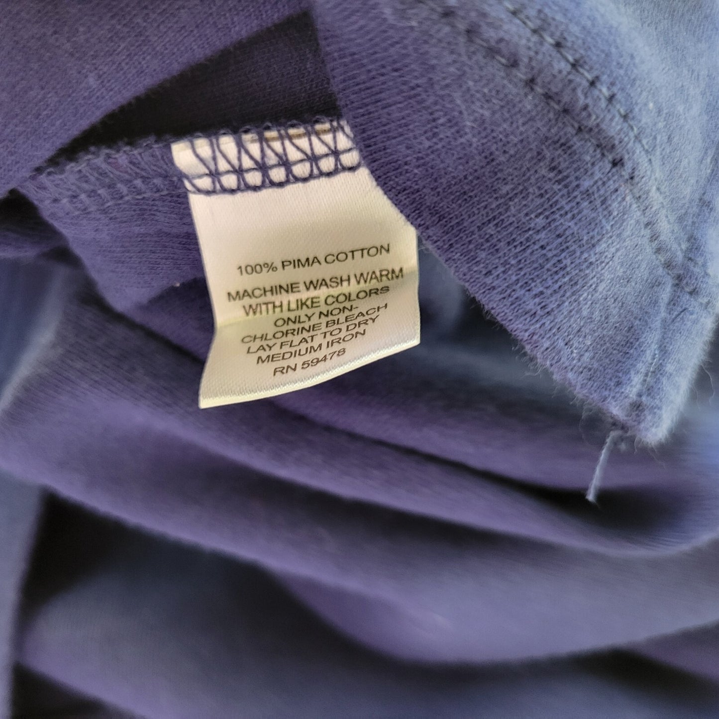 Carole Little Womens Top 1X Plus 3/4 Sleeve Blue Cotton Casual Deco Buttons