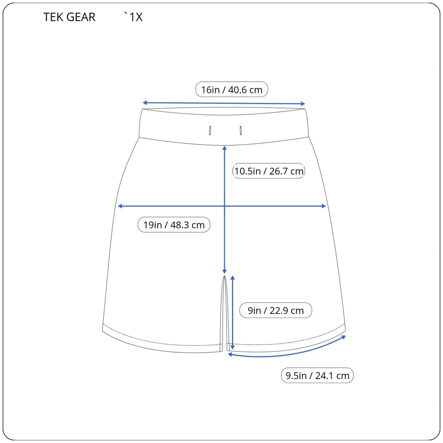 Tek Workout Gear Womens Shorts 1X Plus Pull On Lightweight Black Pockets Comfy