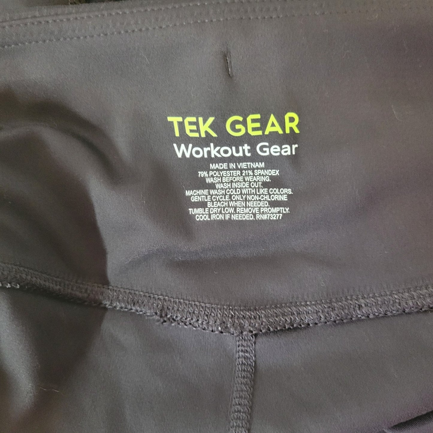 Tek Workout Gear Womens Shorts 1X Plus Pull On Lightweight Black Pockets Comfy