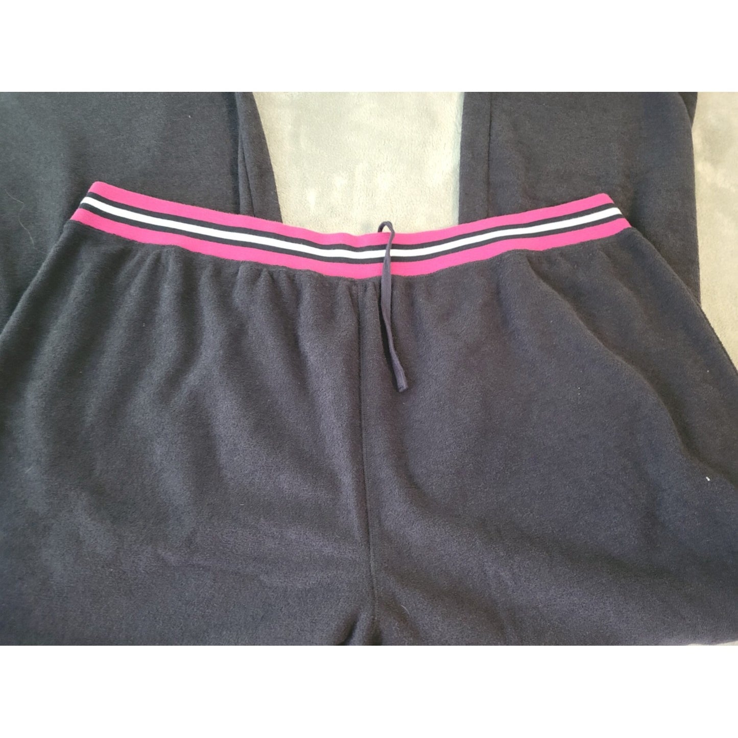 Cato Womens Sweatpants 26W 28W Pull On Blue Polyester Elastic Waist Drawstring