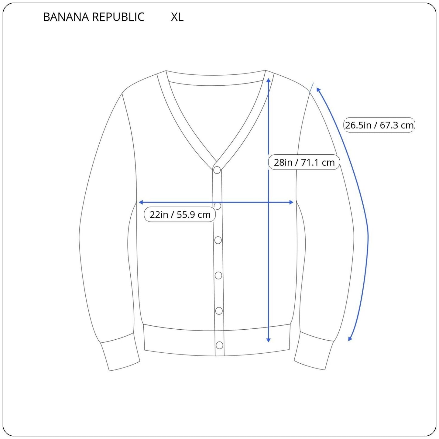 Banana Republic Womens Top XL Cardigan Light Brown Knit Lightweight Pima Cotton