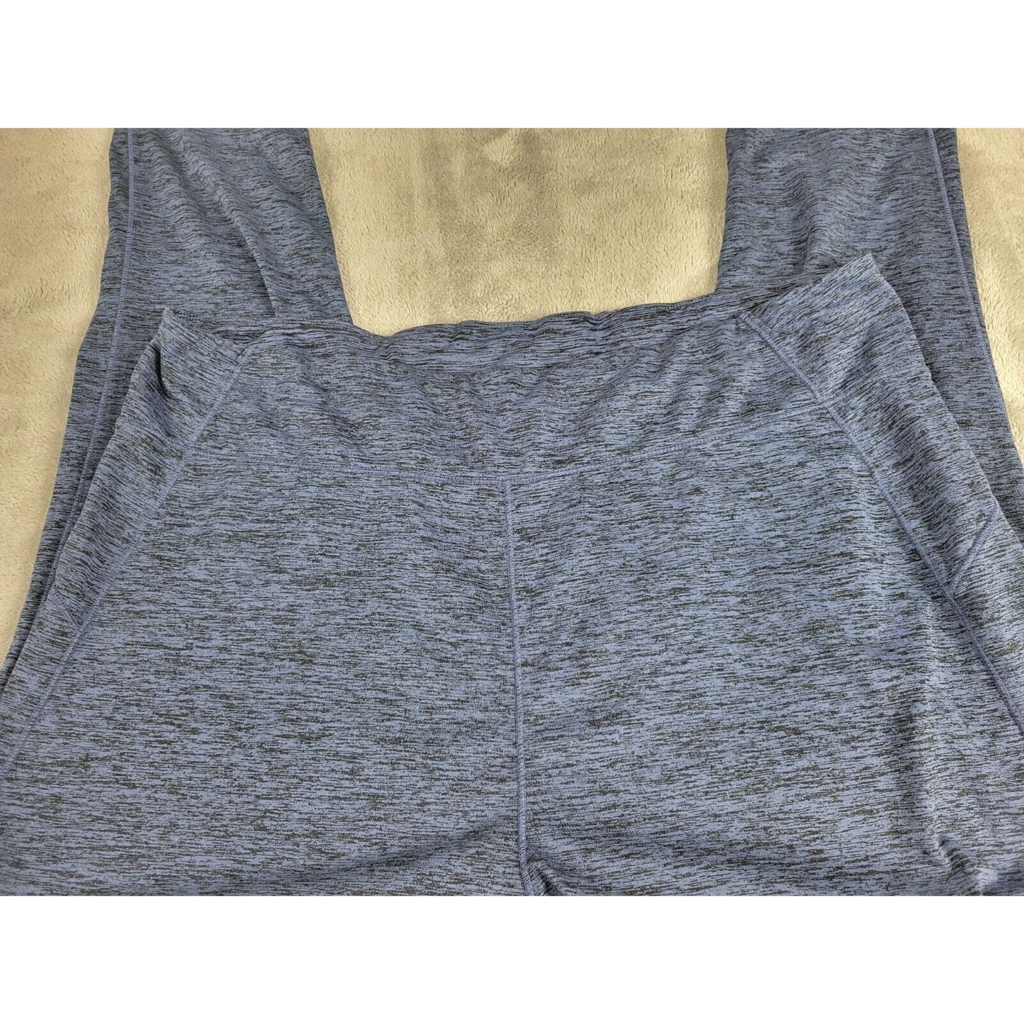 Cuddl Duds Women Pants XXL Crop Jogger Stretchy Activewear Blue Heather Exercise