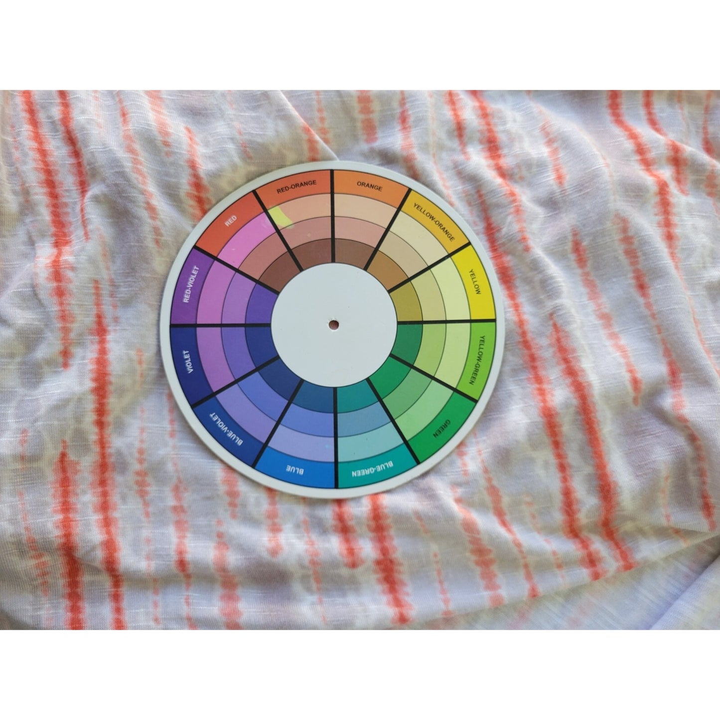 Ava Viv Women Top 3X Plus Tee Tunic Keyhole Back Orange Watercolor Casual