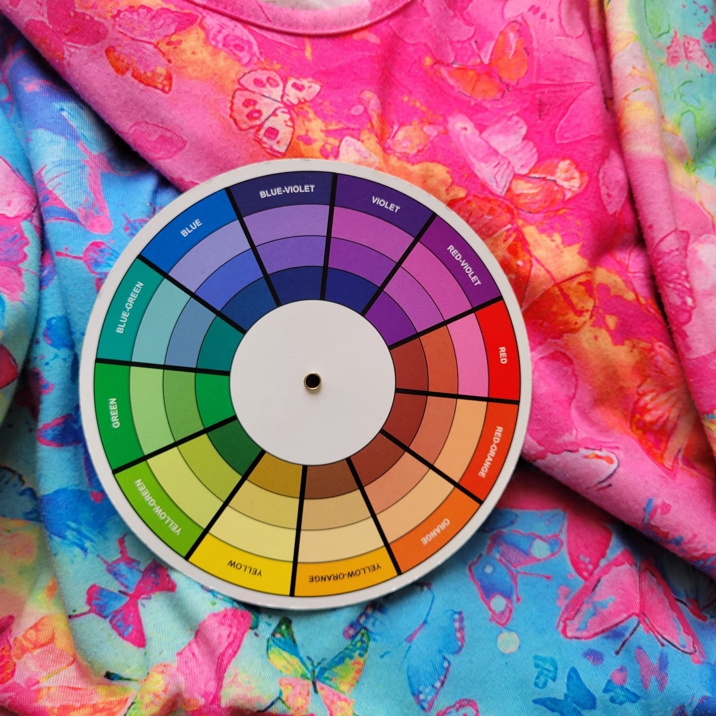 Butterflies Watercolor Womens Top 4XL Plus Tee Artsy Short Sleeve Pink Polyester