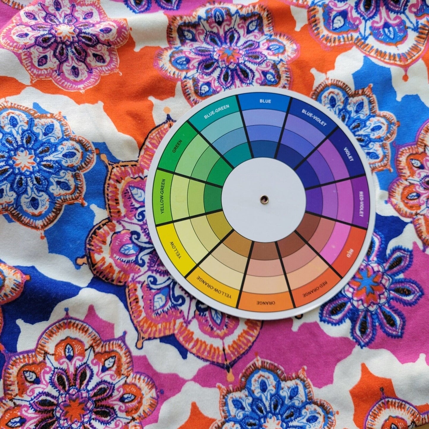 Ruby Rd Women Top PXL Petite 3/4 Sleeve Blue Red Floral Lightweight Comfy Casual