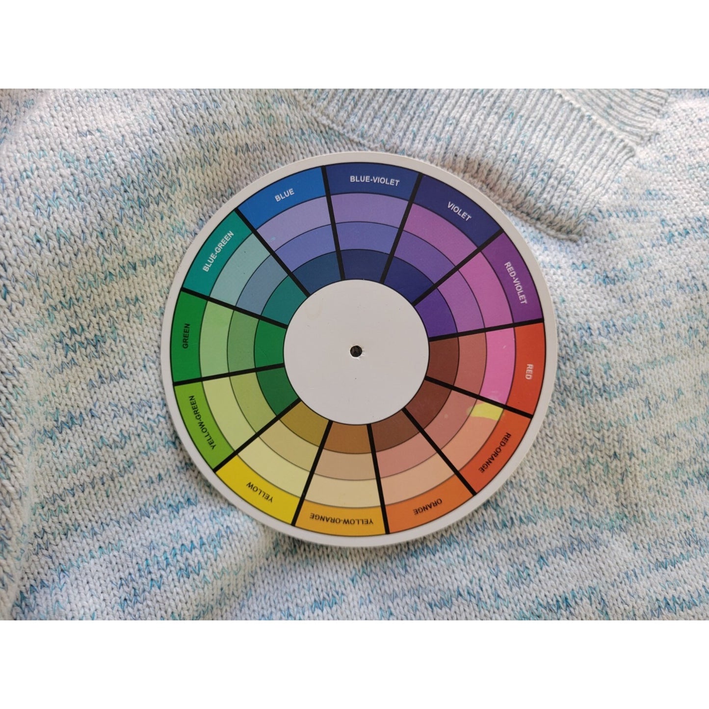 Croft Barrow Womens Sweater 3X Plus Long Sleeve Blue Marled Speckle Cotton Blend