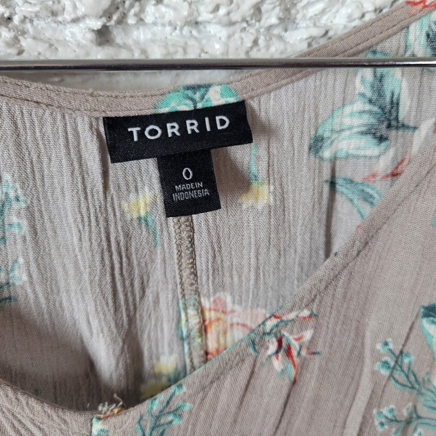 Torrid Womens Dress 0 0X High Low Cold Shoulder Sleeve Gray Rayon Lightweight