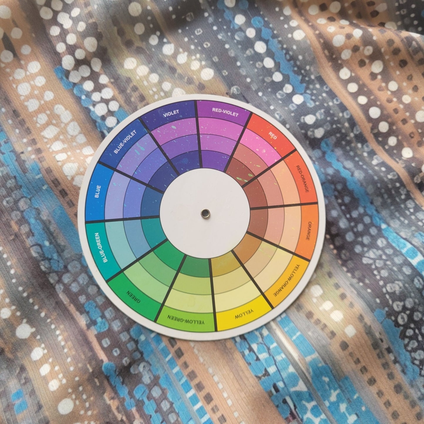 Women Top Extra Large XL Tank Sleeveless Blue Geometric Lightweight Cotton Blend