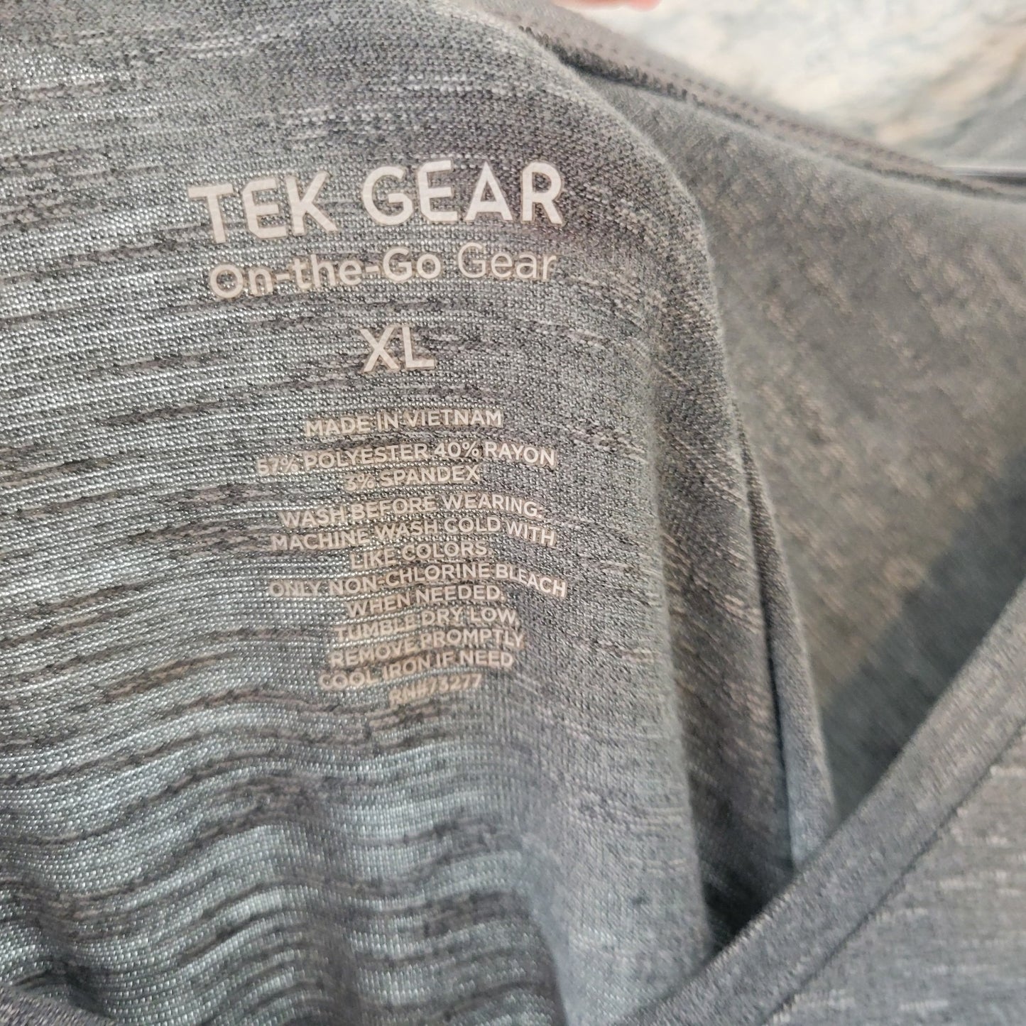 Tek Gear On the Go Womens Jumpsuit XL Capri Gray Sleeveless Drawstring Pockets