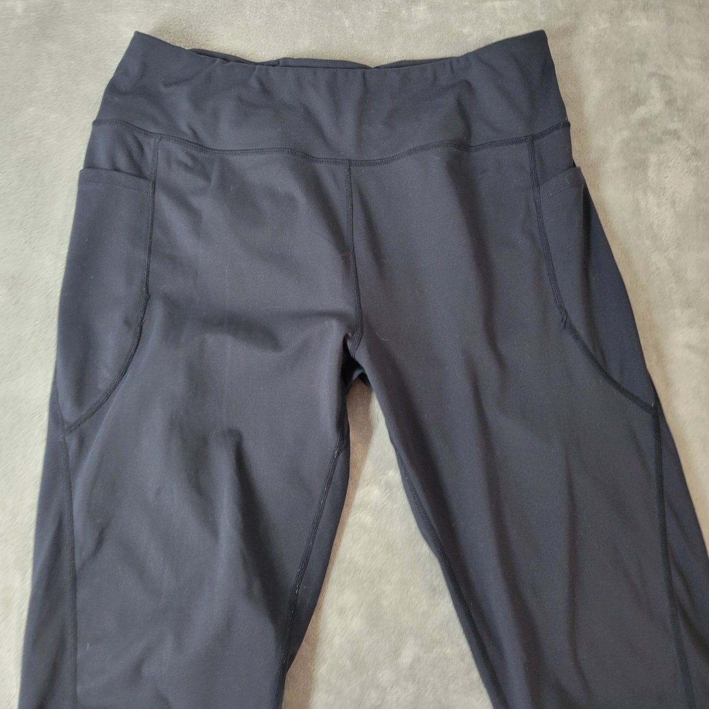 Baleaf Womens Shorts 2XL Plus Leggings Black Lightweight Poly Blend Pockets YOGA