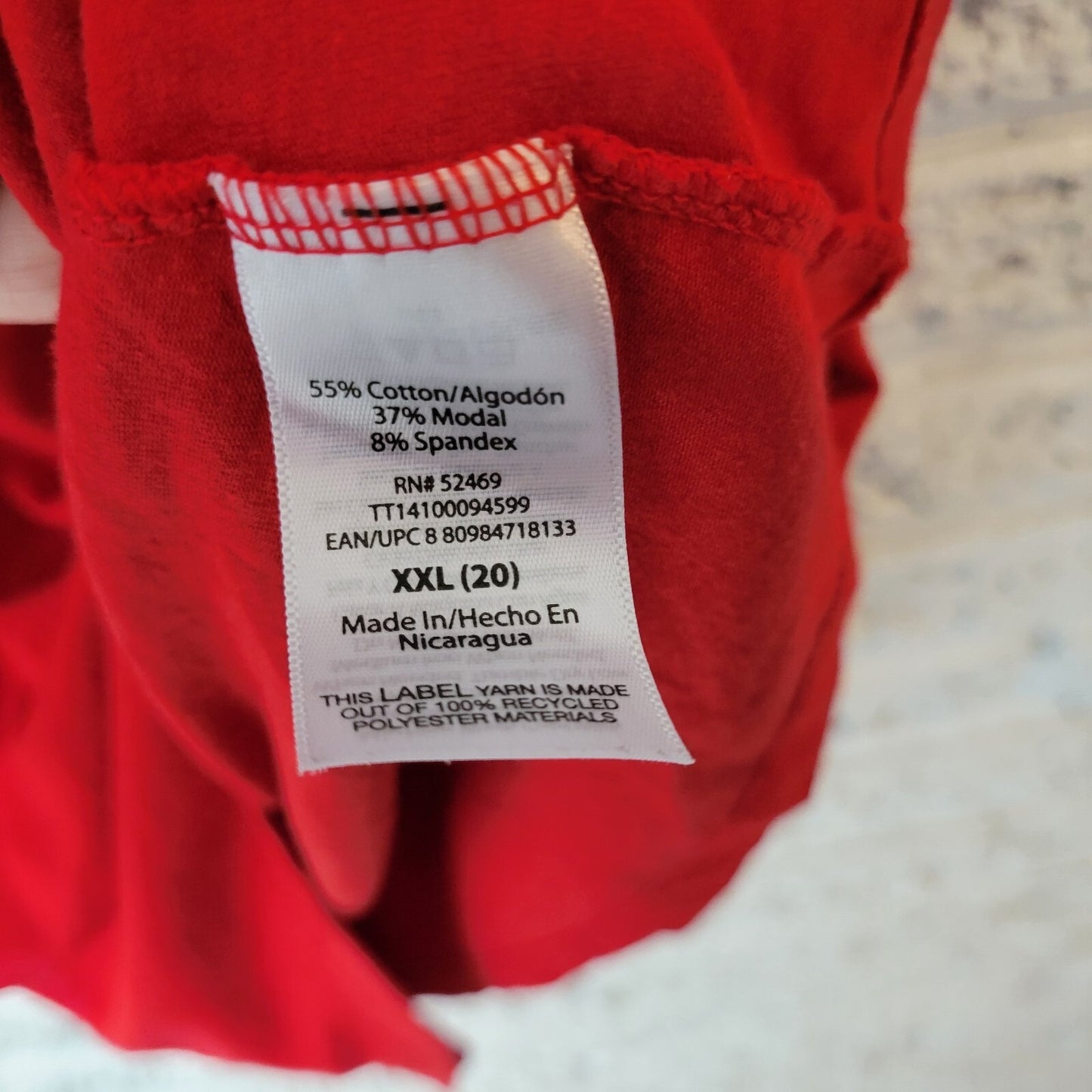 Time Tru Womens Top XXL 20 Plus Camisole Adjustable Spaghetti Lightweight Red