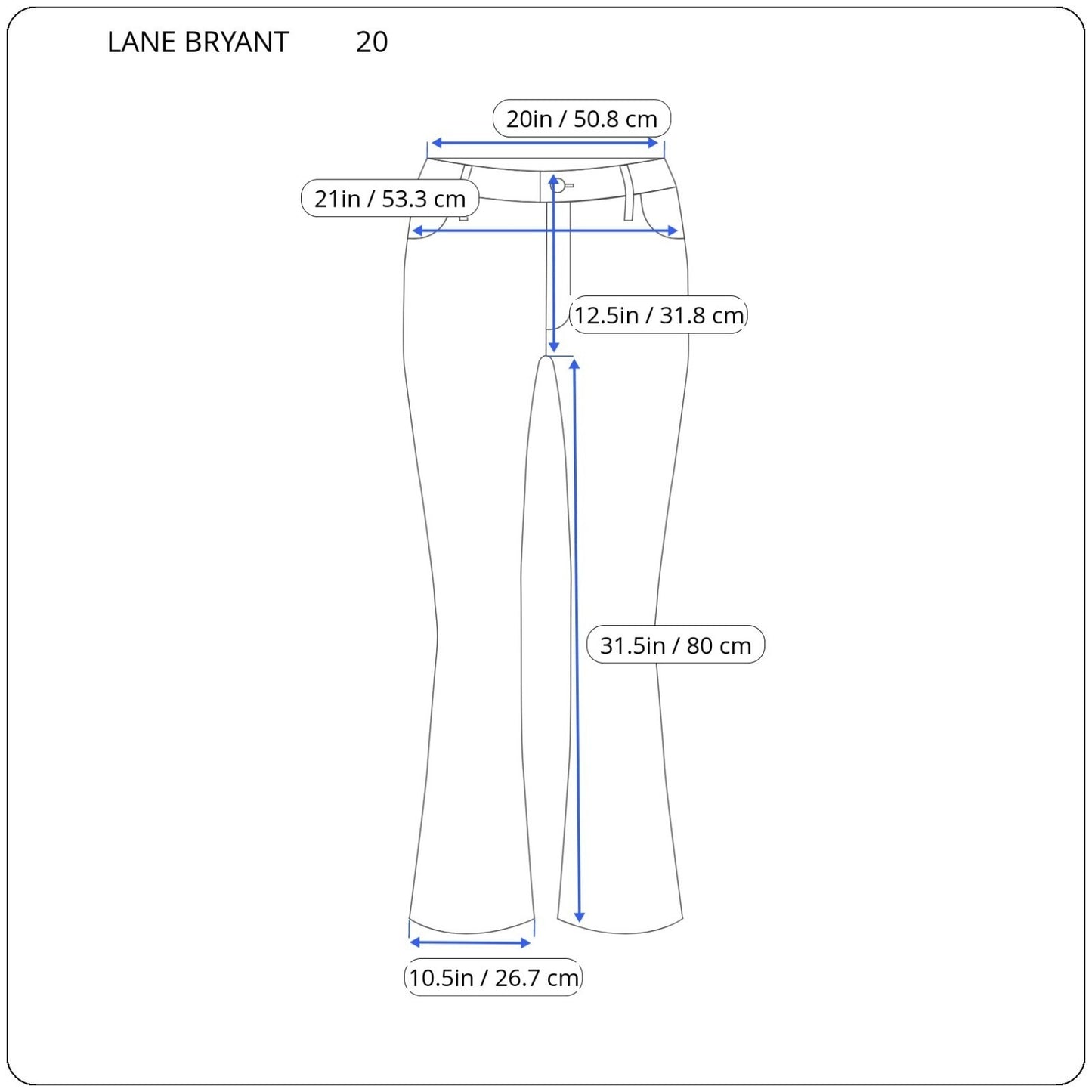 Lane Bryant Womens Jeans 20 Plus Jegging Boot Cut Dark Blue Denim Zip Fly Comfy