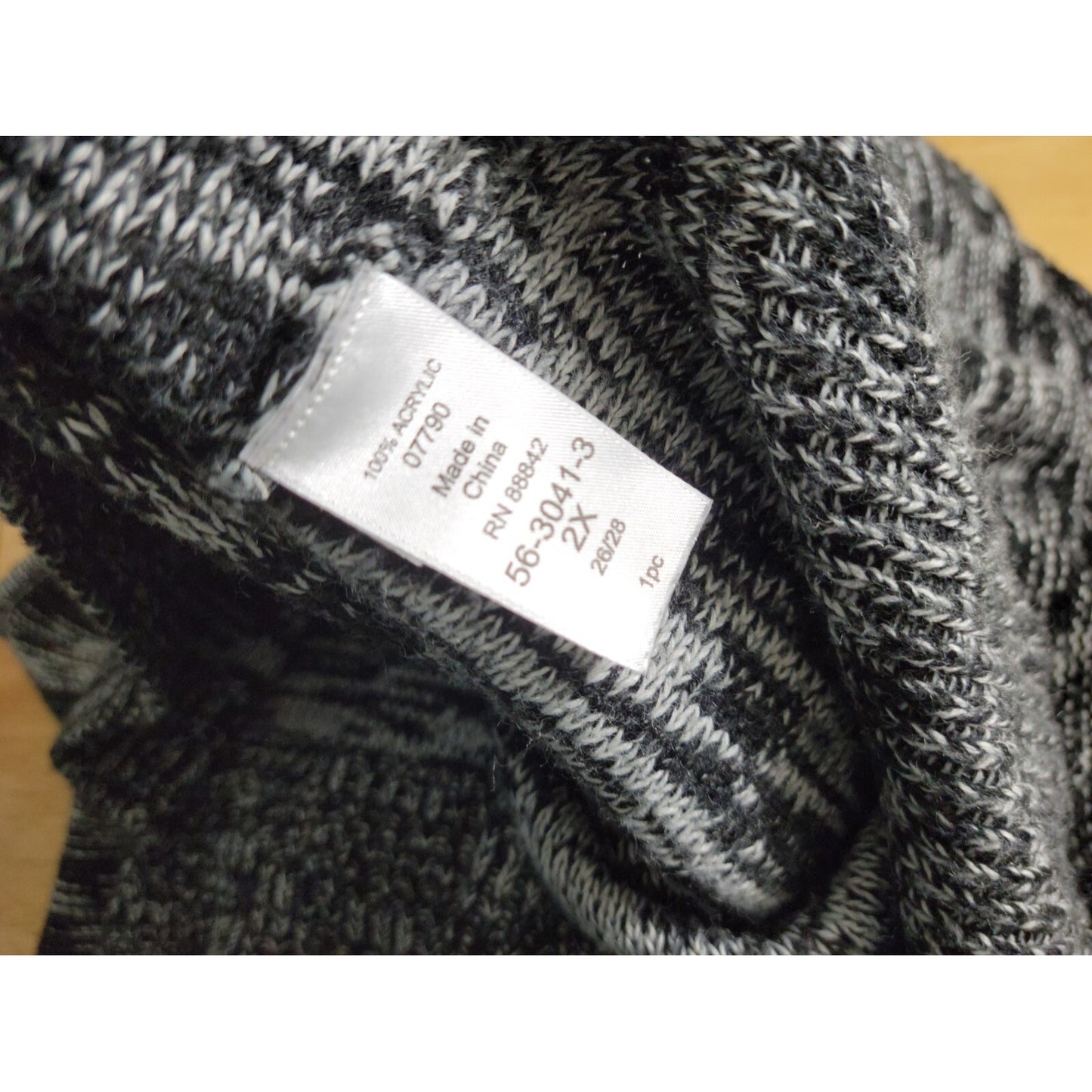 Woman Within Women Sweater 2X Plus Pullover Cold Shoulder Acrylic Black Marled