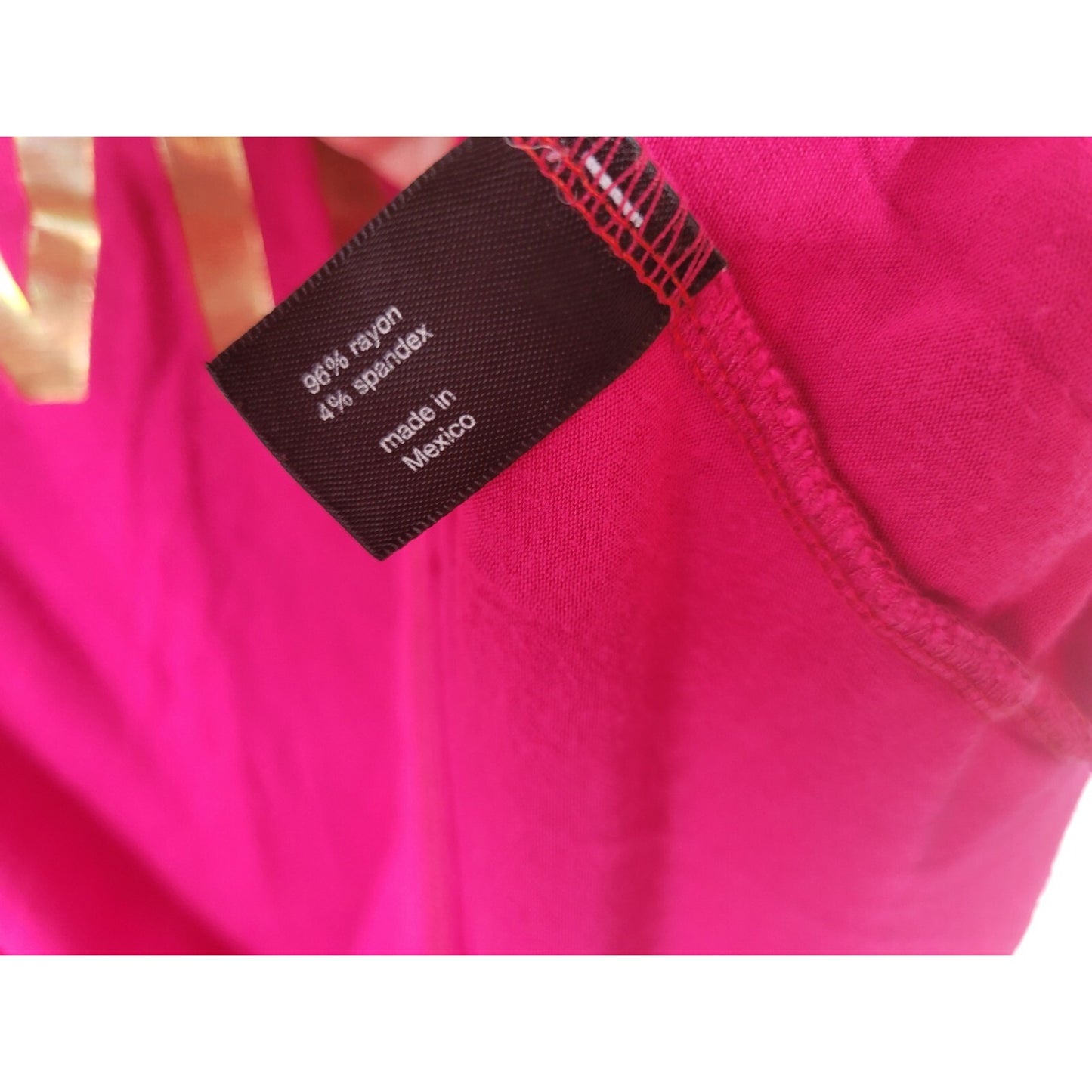 Lane Bryant Women Top 18 20 Plus Tee Short Sleeve Pink Love Wins Rayon Spandex
