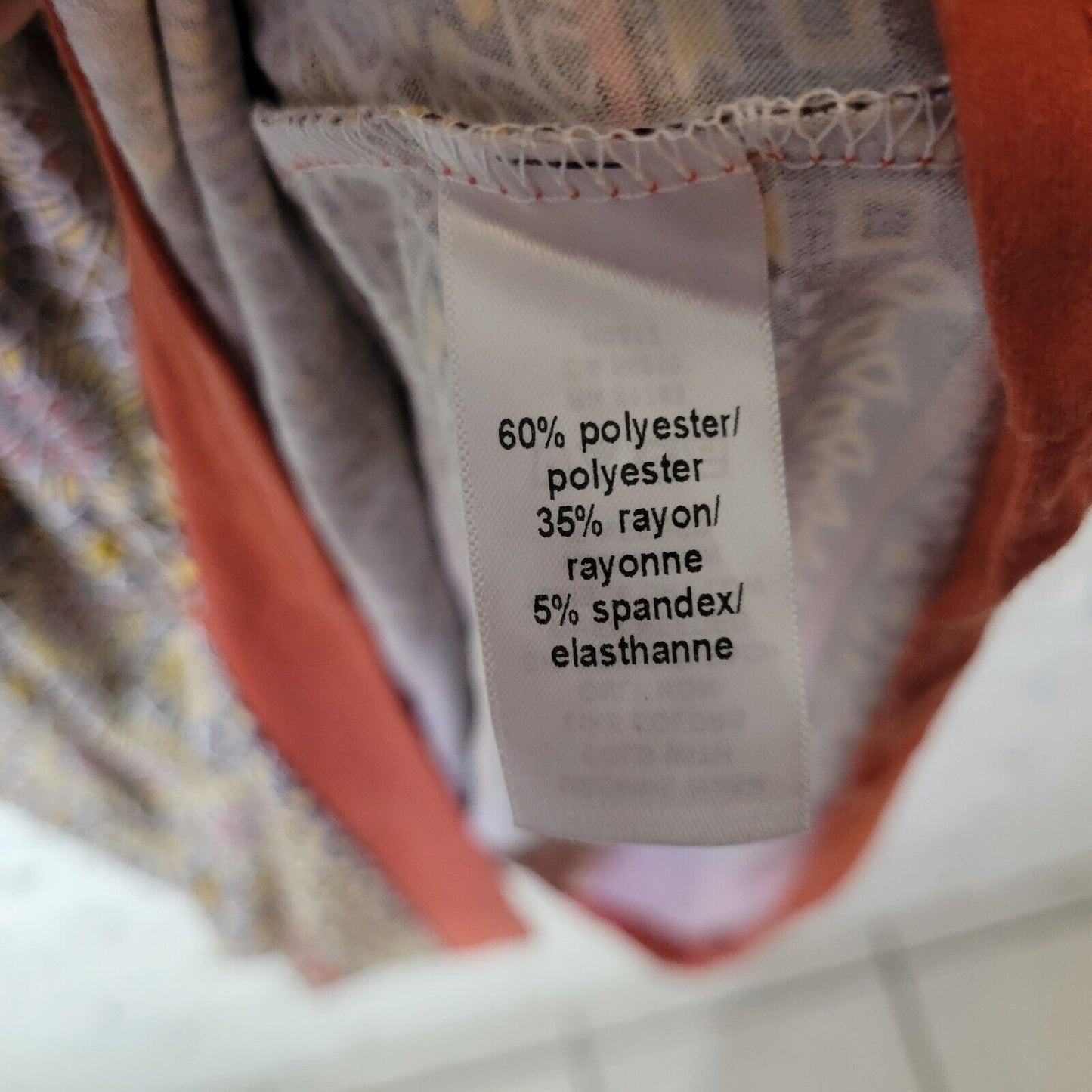 Maurices Womens Dress 2 2X Plus Short Sleeve Mini Sheath Orange Geometric Comfy